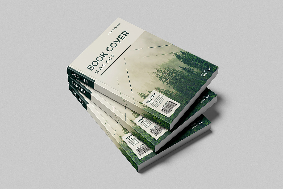 Book Cover Mockup, a Books & Magazine Mockup by graphictime (Photo 8 of 12)