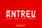 Antrev - Modern Sans Font, a Sans Serif Font by QR Design Studio (Thumbnail 1 of 7)