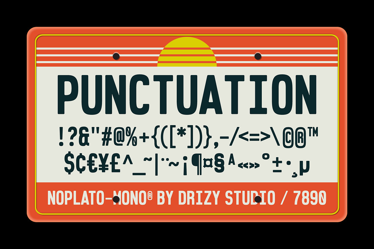 Noplato Mono - Condensed Monospaced, a Sans Serif Font by Drizy (Photo 4 of 10)