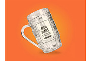 Beer Glass Mockup Template Set, a Household Mockup by DesignRushMarket (Thumbnail 4 of 10)
