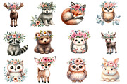 Woodland Baby Animals Clipart, an Illustration by Designworld (Thumbnail 2 of 5)