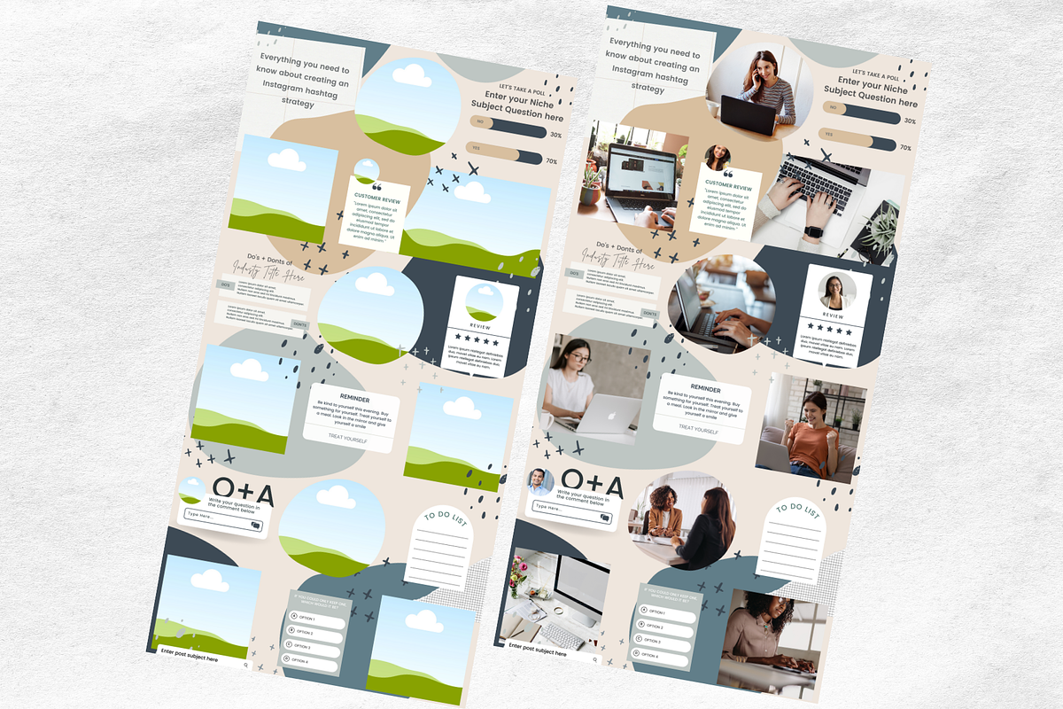 Blues Instagram Puzzle Template, a Social Media Template by Social Assumptions (Photo 10 of 10)