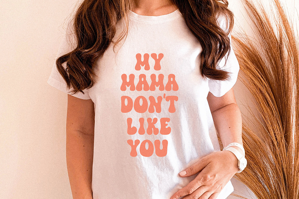 Honey Babe Groovy Retro Font, a Handwritten Font by BarcelonaShop (Photo 2 of 9)