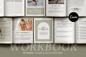 Workbook Creator Canva Template