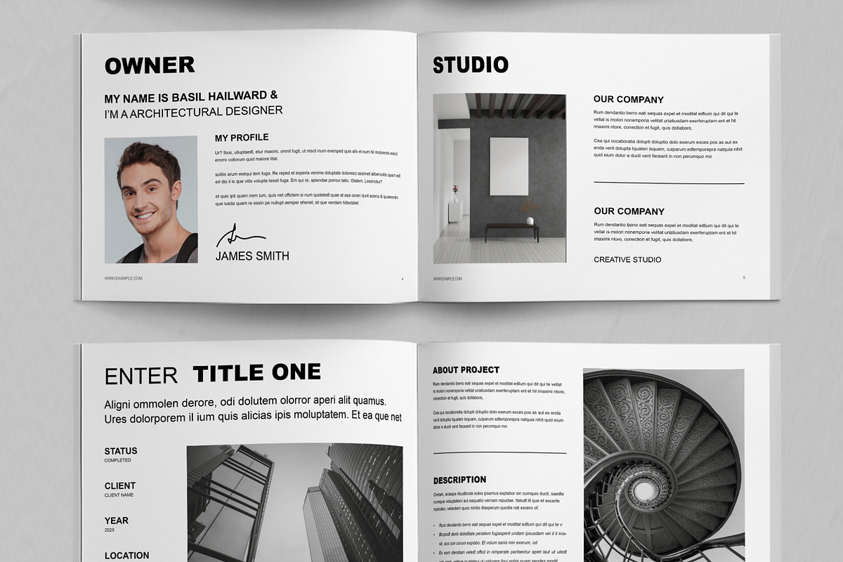 Architecture Portfolio Layout preview 3