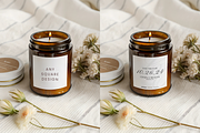 Amber Glass Candle Mockup, a Product Mockup by TatiMockup (Thumbnail 2 of 3)