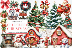 Cute Sweet Christmas Sublimation, an Illustration by Designworld