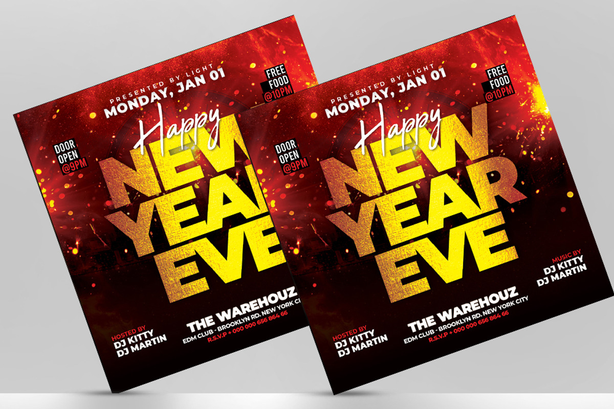 Happy New Year Flyer Template, a Flyer Template by Artonix (Photo 2 of 3)