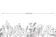 Minimal line flower botanical doodle, a Decorative Illustration by MooBeer (Thumbnail 6 of 8)