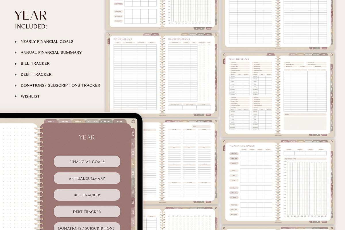 Digital Budget Planner, a Presentation Template by SofiaDesign16 (Photo 3 of 9)