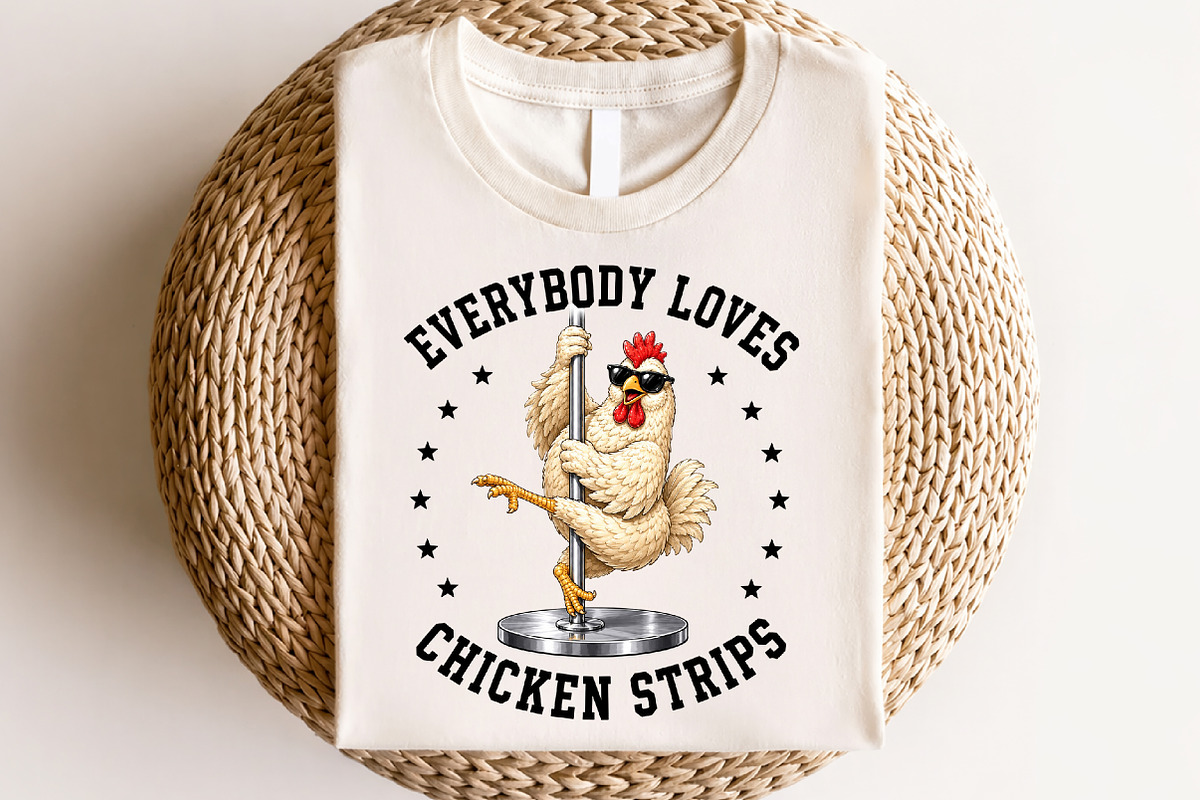 Everybody Loves Chicken Strips PNG, a Seasonal Illustration by CraftArtStudio (Photo 4 of 4)