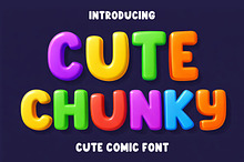 Cute Chunky Cute Comic Display Font