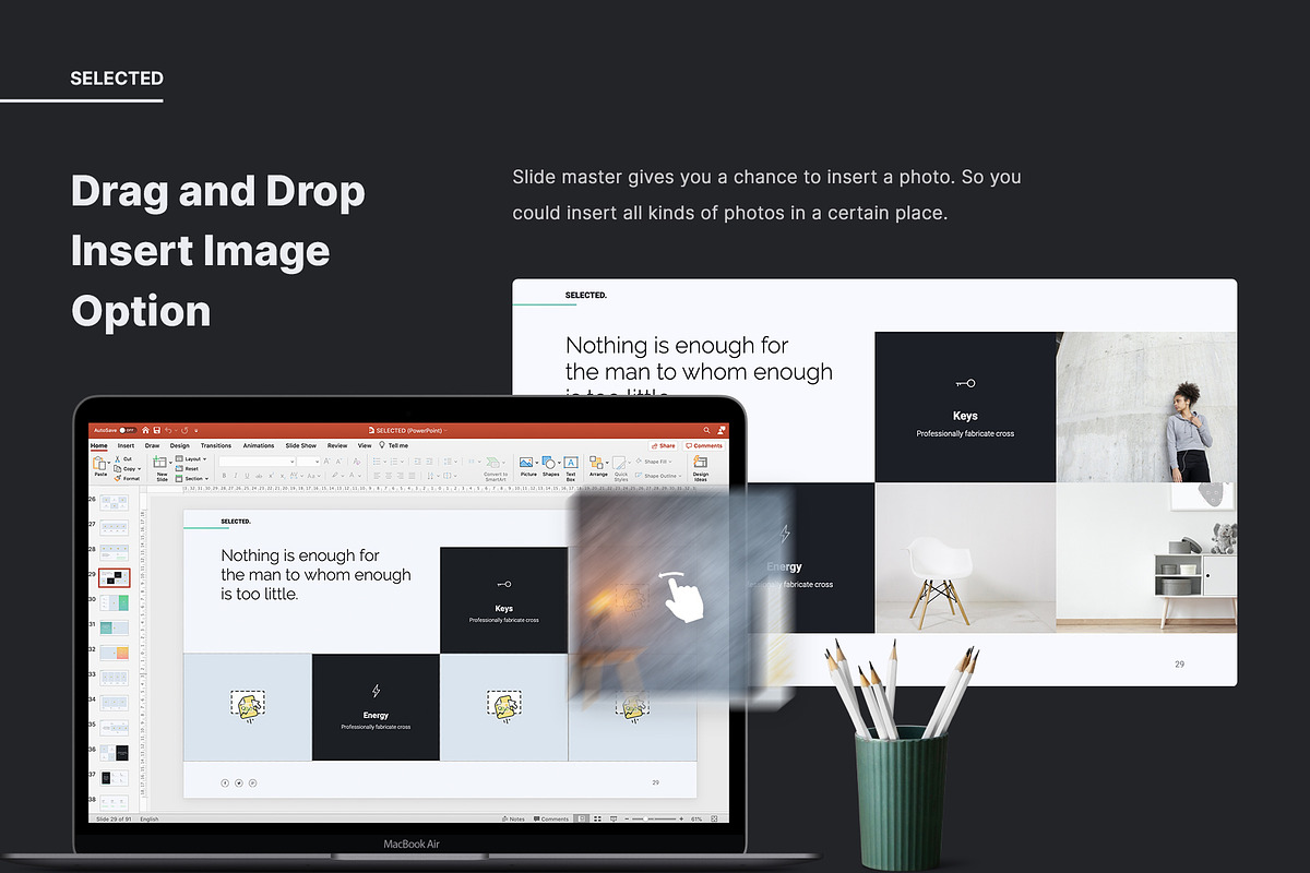 SELECTED - Minimal Presentation, a Presentation Template by SimpleSmart (Photo 3 of 10)