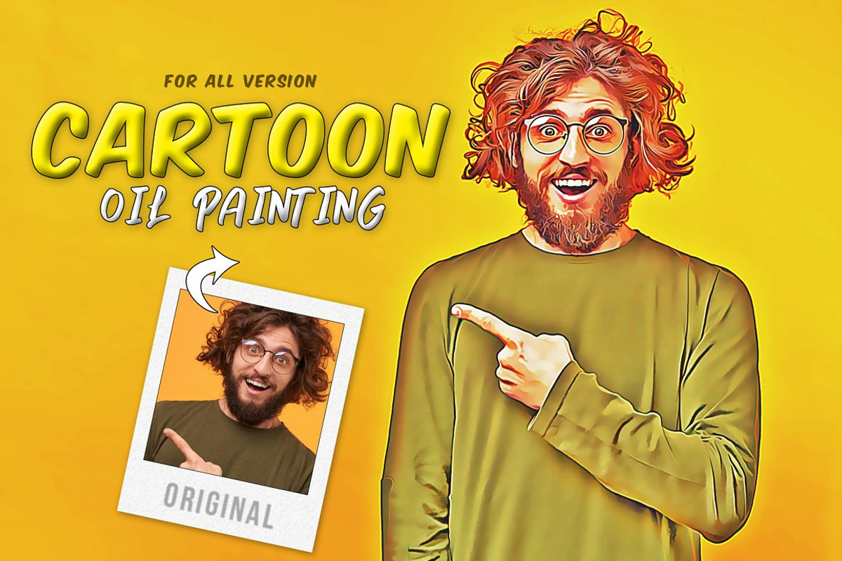 BUNDLE! 18 in 1 Oil Painting Effect, an Action Add-On by U_Design (Photo 6 of 19)