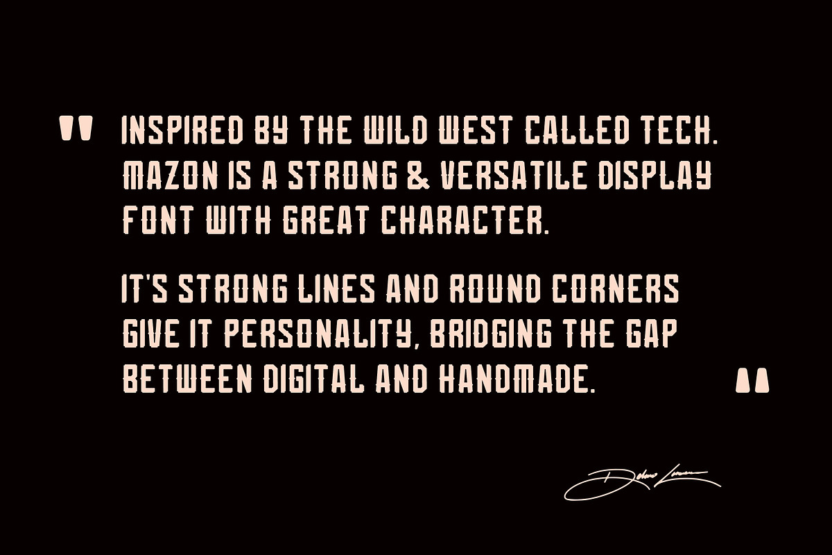 Mazon - Display Typeface, a Font by Nozem Supply (Photo 5 of 7)