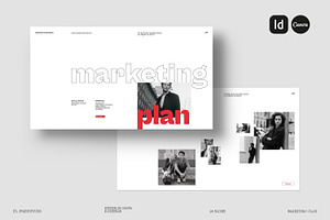 Marketing Plan Template | CANVA, a Presentation Template by evgenystudio