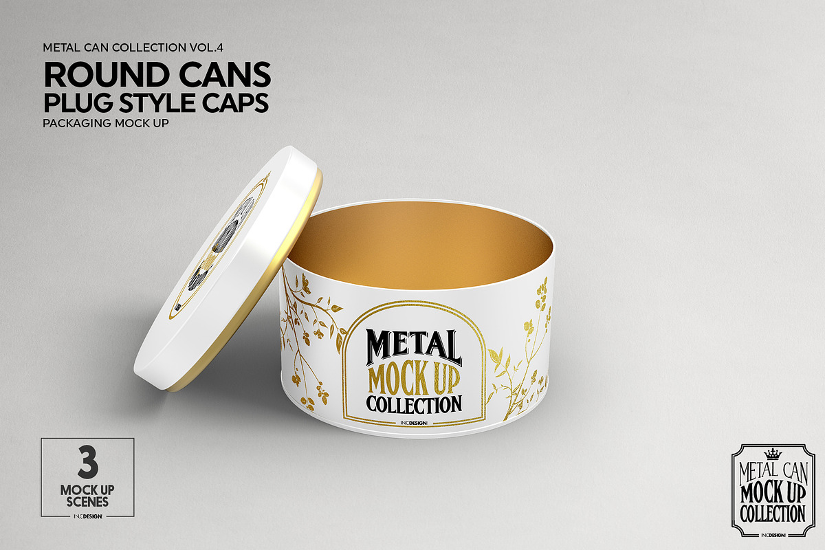 Vol4. Metal Can Mockup Collection, a Packaging Mockup by INCDesign (Photo 2 of 21)