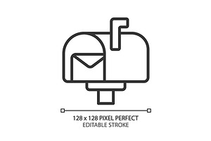 Postal service pixel perfect linear, an Icon by IMG Visuals