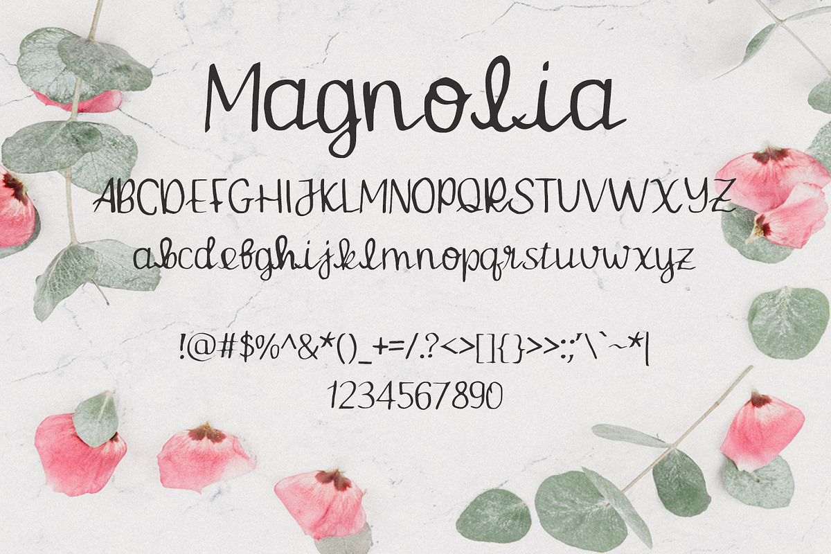Magnolia Font preview 3