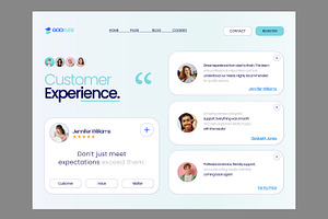 Customer Experience Web Landing Page, a Landing Page Template by ContestDesign