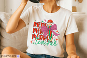 Christmas Merry Teacher SVG PNG, a Graphic by mh_arif (Thumbnail 4 of 4)