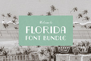 FLORIDA FONT BUNDLE: beach town vibe, a Font by Chez Núñez (Thumbnail 1 of 2)