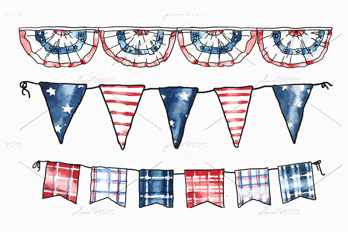 Star-Spangled Patriotic Graphic Pack, an Illustration by plaidGecko (Photo 3 of 5)