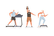 People doing sports in the gym set, a Sport Illustration by Good Studio (Thumbnail 3 of 4)