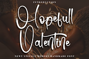Hopefull Valentine, a Handwritten Font by FreshTypeINK (Thumbnail 1 of 8)