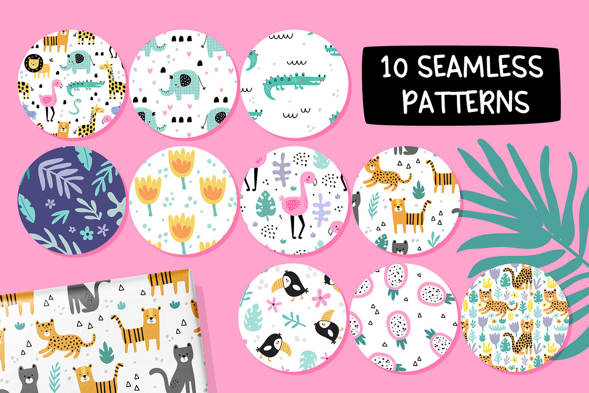 Jungle animals kids clipart set, an Animal Illustration by Leysan Shayak (Photo 8 of 9)