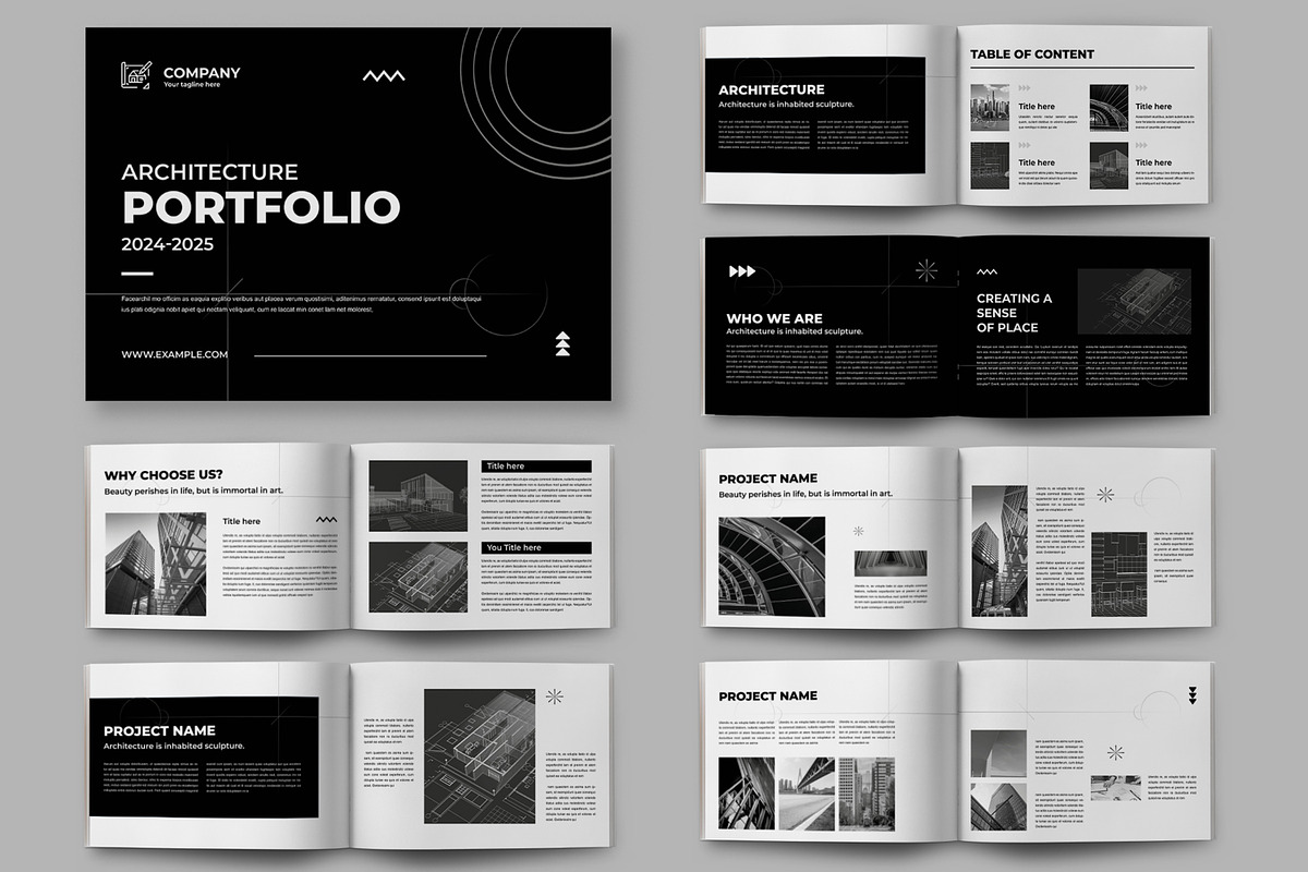 Architecture Portfolio Template, a Magazine Template by ContestDesign (Photo 1 of 5)