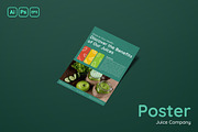 Juice Company Poster, a Poster Template by Fannan Studio (Thumbnail 1 of 3)