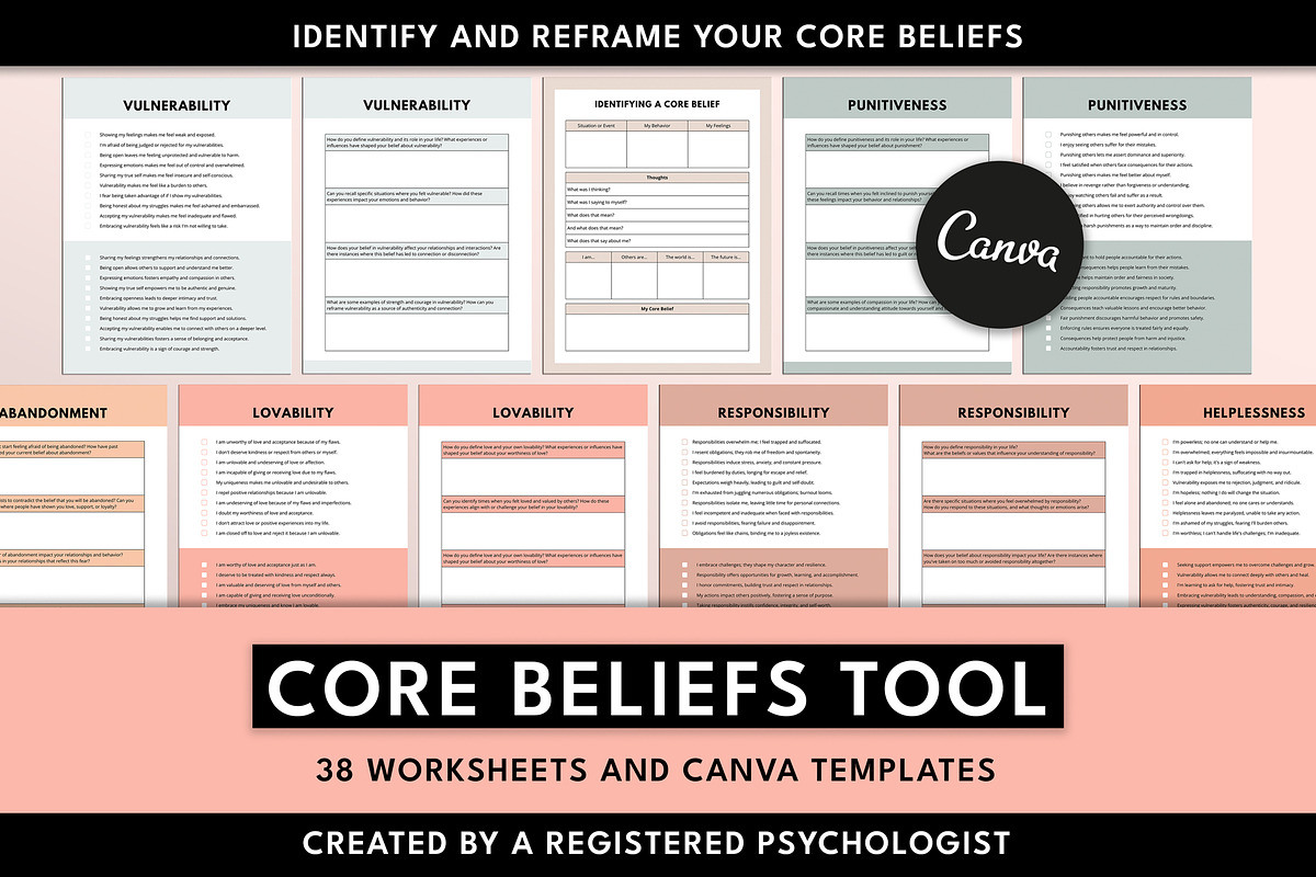 Core Beliefs Canva Template Bundle, a Templates & Theme by Miri Campbell (Photo 1 of 5)