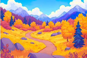 Exploring nature landscapes in, an Illustration by Lermont51