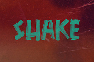 SHAKE Brush & SVG Font