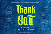 Roffes Brawry - Modern Blackletter, a Blackletter Font by Dhabee (Thumbnail 15 of 15)