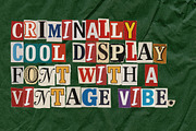 Blackmail — Paper Cutout Bitmap Font, a Symbol Font by AndrewPixelType (Thumbnail 2 of 9)