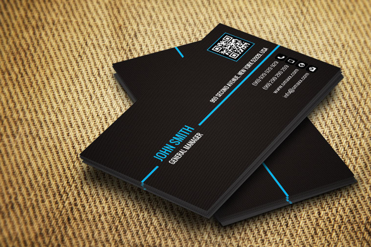 Minimal Corporate Business Card CM08, a Business Card Template by annozio (Photo 3 of 4)