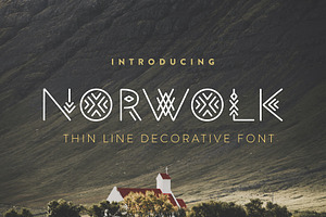 Norwolk - Thin Line Decorative Font