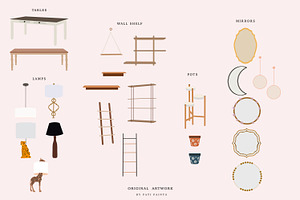 Furniture Home Accessories Clipart