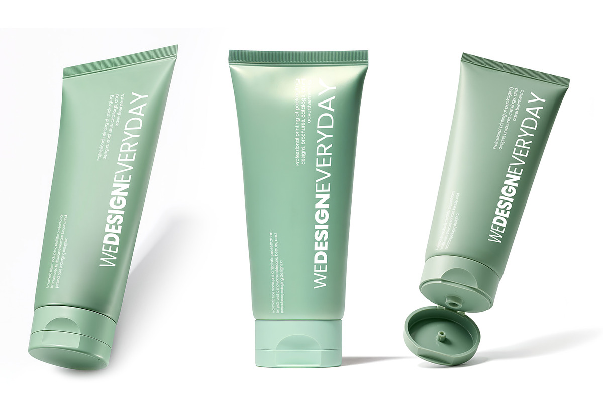 Cosmetic Tube Mockup, a Packaging Mockup by We Design Everyday (Photo 3 of 4)