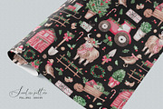 Christmas Farm seamless pattern, a Pattern Graphic by SirenaArt (Thumbnail 10 of 13)