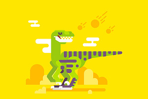 Velociraptor dinosaur character