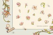 French Floral Art Nouveau Flower, a Decorative Illustration by Rachel Art Studio (Thumbnail 2 of 8)