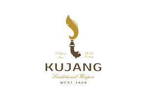 Kujang Traditional Weapon Logo, a Branding & Logo Template by Buqancreative
