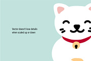 Maneki Neko / Lucky Cat, an Object Graphic by Goodputty (Thumbnail 3 of 3)