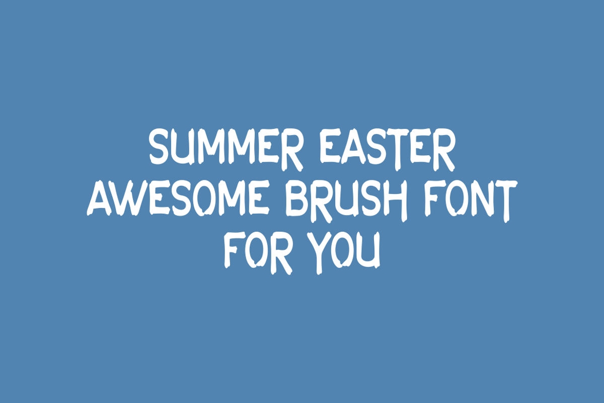 Summer Easter Font, a Handwritten Font by brahamb_design (Photo 5 of 18)