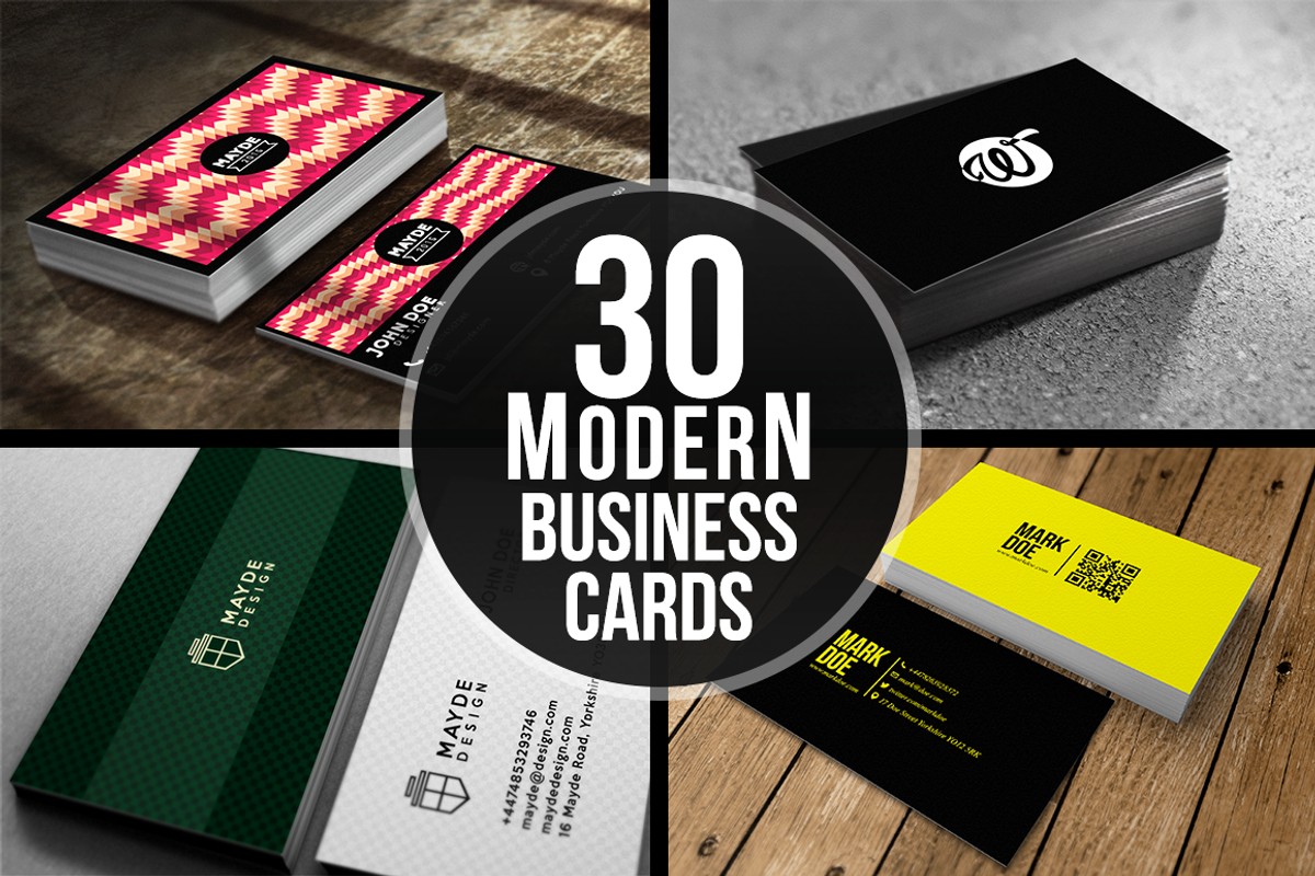 30 Modern Business Cards, a Business Card Template by Mayde (Photo 1 of 5)