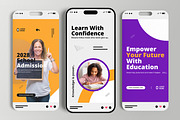 Modern Education Social Media Story, a Social Media Template by MightyDesign (Thumbnail 2 of 6)