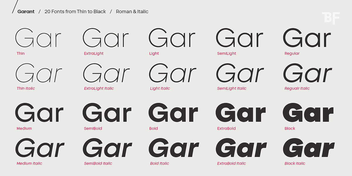 BF Garant, a Sans Serif Font by BrassFonts (Photo 4 of 14)
